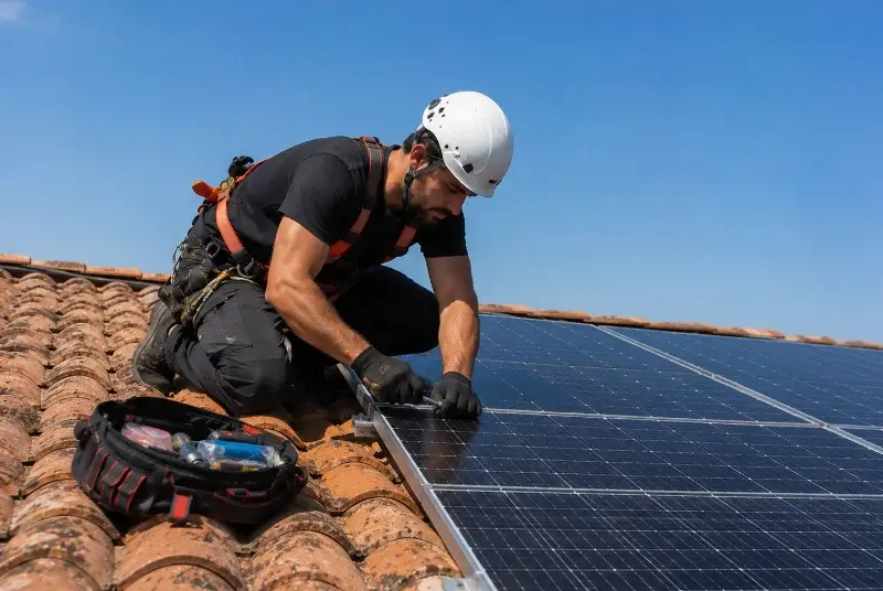 Maintenance et monitoring de panneaux solaires à Castelnau-Valence
